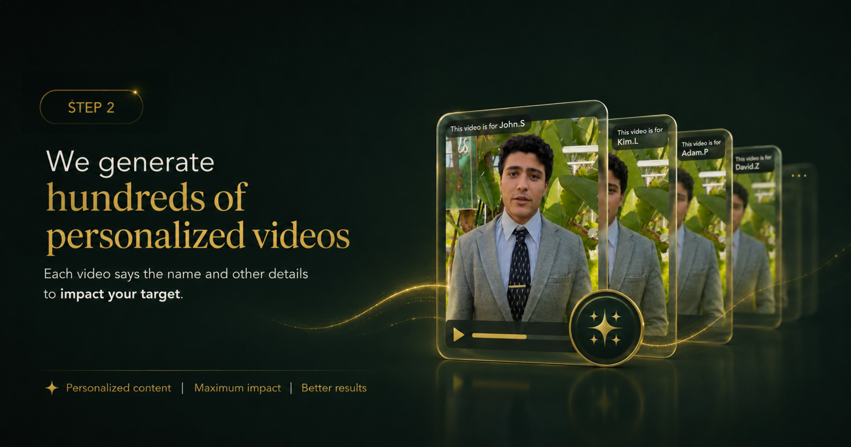 Personalized video generation at scale
